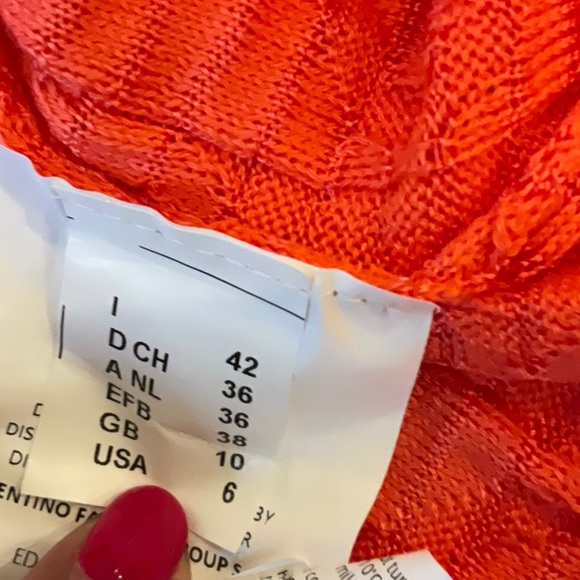 Missoni Vibrant Orange Short Sleeve Top Medium - Picture 13 of 14